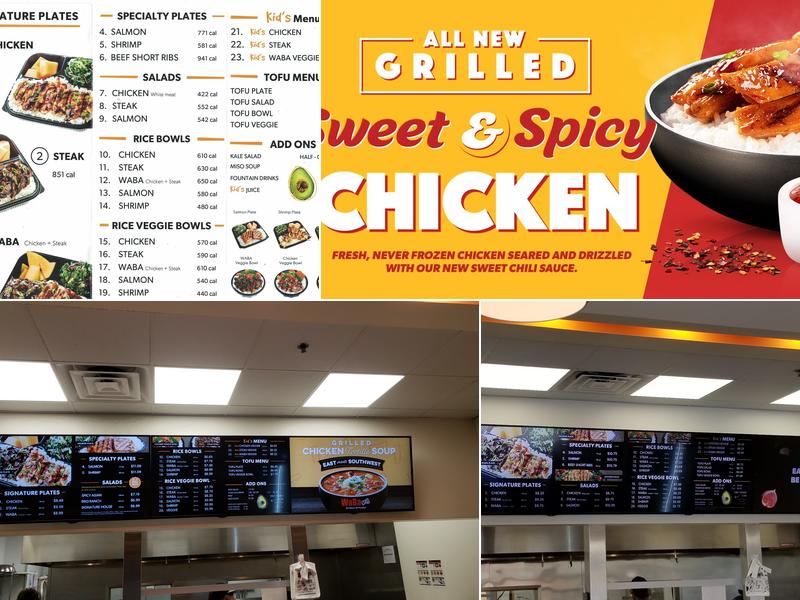 WaBa Grill Menu