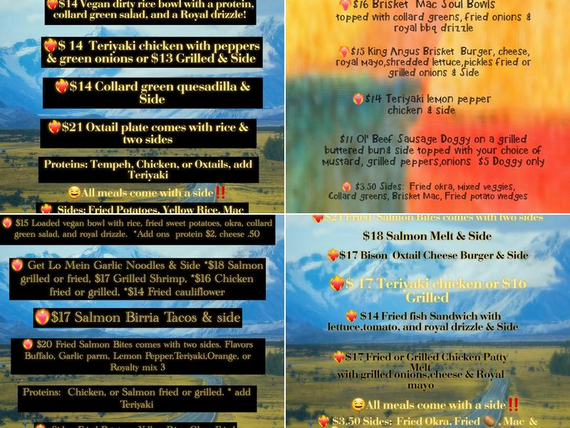 Cooking with Comedy Menu