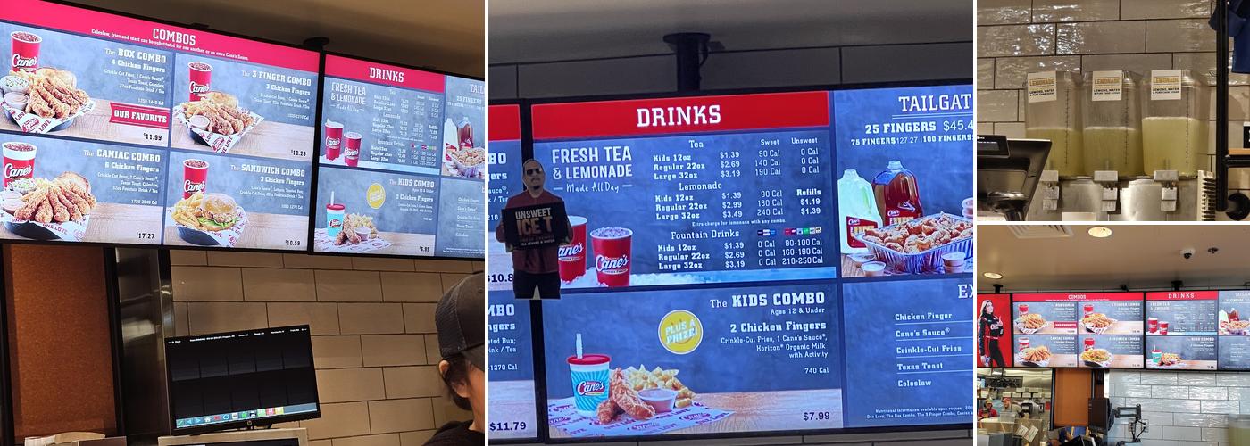 Raising Cane's Chicken Fingers Menu