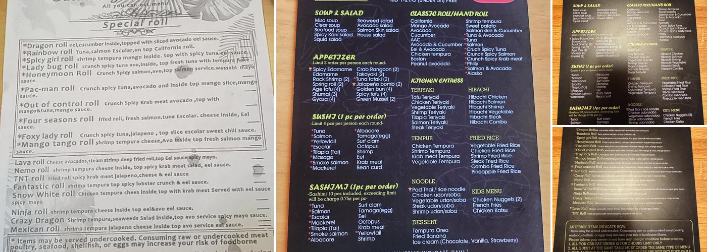 Sushi Kingdom Madison Menu