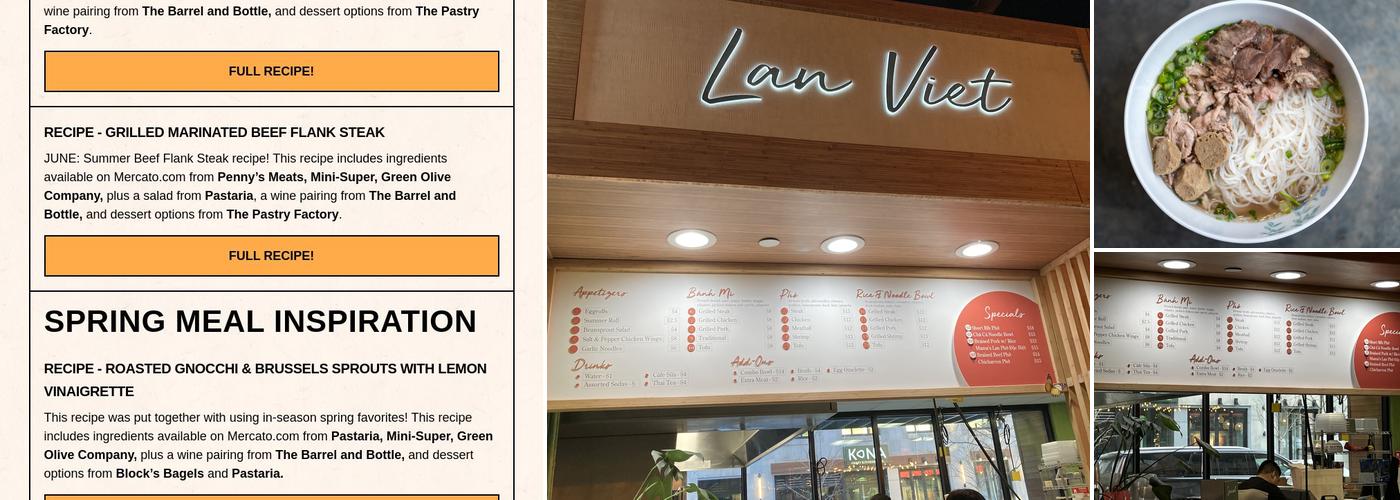 Lan Viet Menu