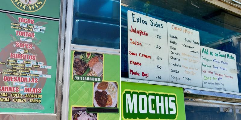 Tacos Mochis Menu