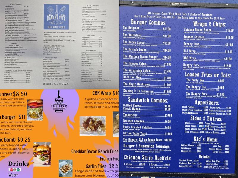 The Fixx Breakfast & Burger Company Menu