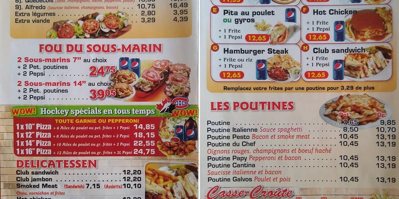 Tim Sorrento's Pizza Menu