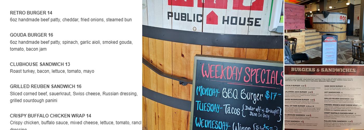 The Local Public House Menu