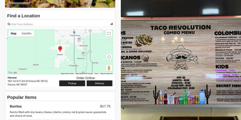 Taco Revolution Menu
