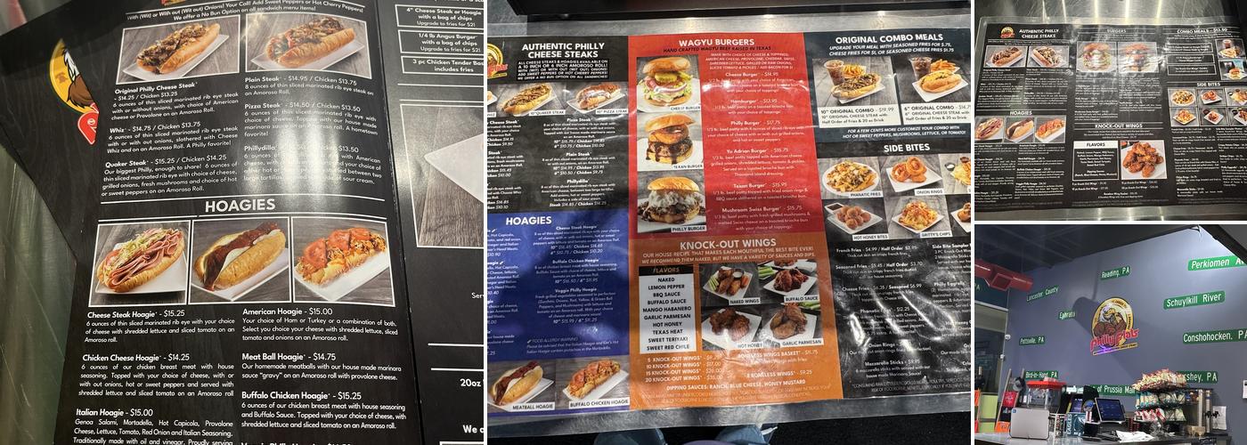 Philly Flats Menu
