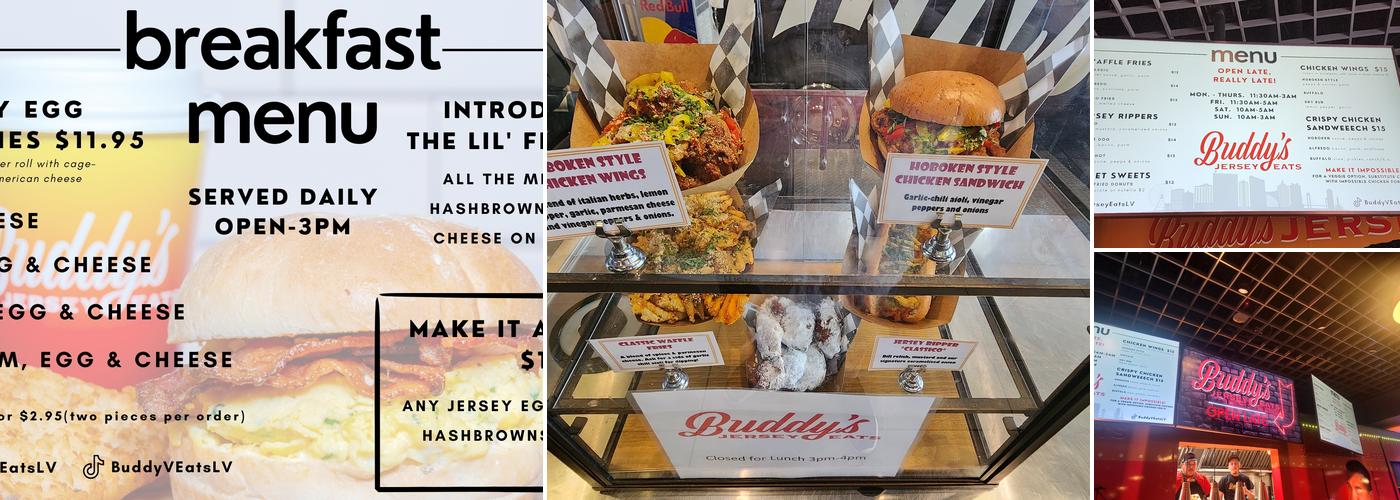 Buddy's Jersey Eats Menu