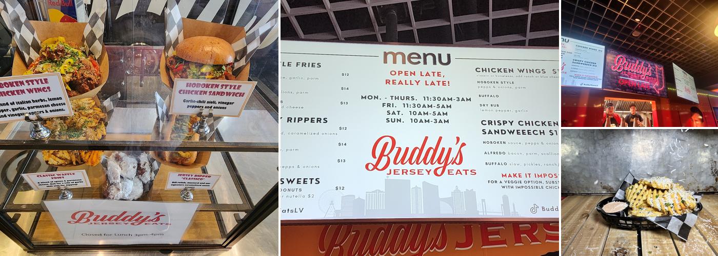 Buddy's Jersey Eats Menu