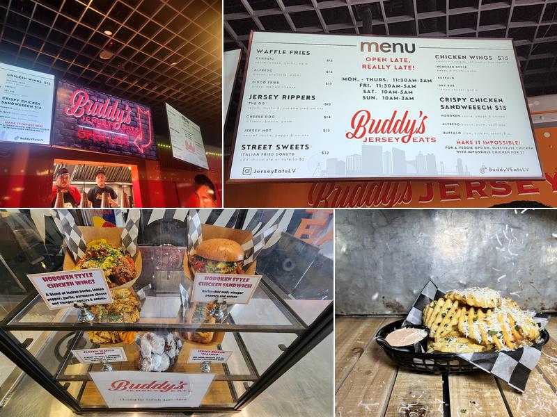 Buddy's Jersey Eats Menu