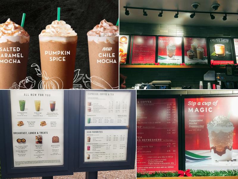 Starbucks Menu