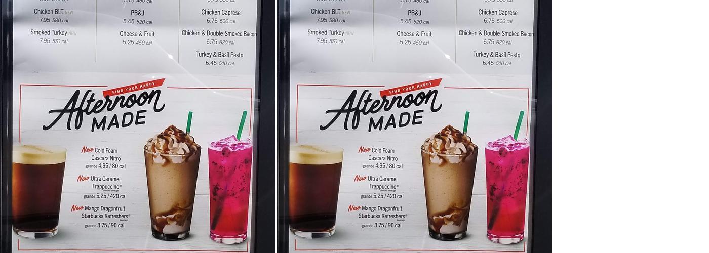 Starbucks Menu
