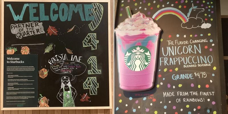 Starbucks Menu