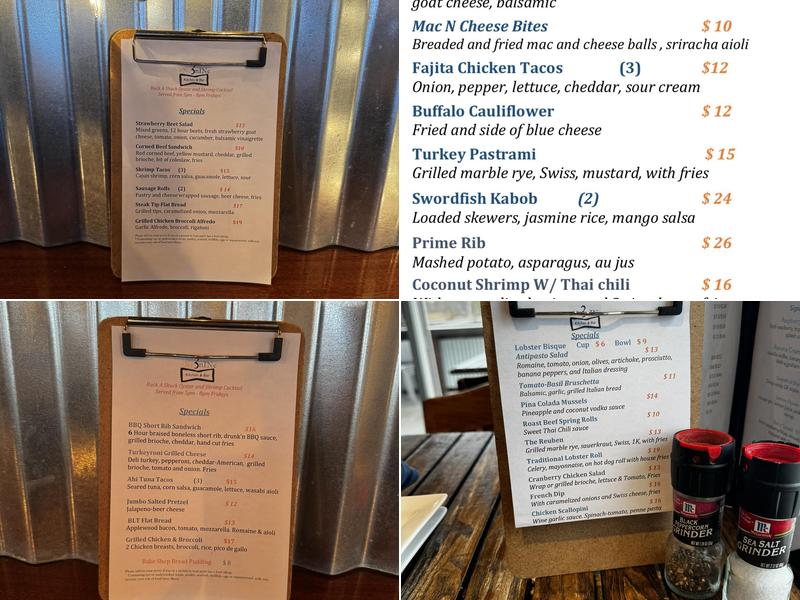 oNe 3 nINe Kitchen & Bar Menu