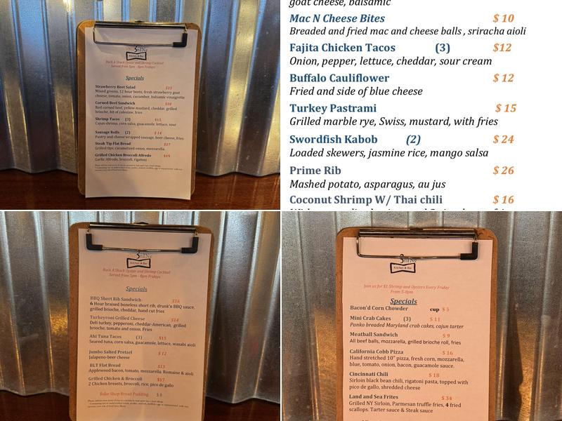 oNe 3 nINe Kitchen & Bar Menu