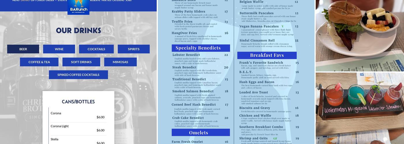 Barunch Menu