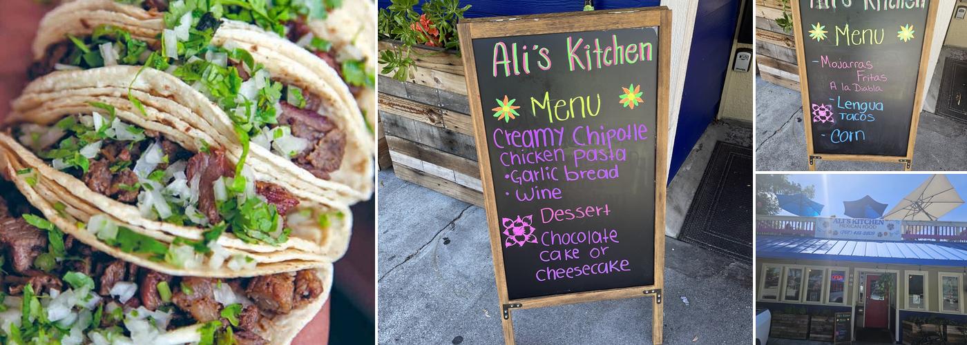 Ali’s kitchen Menu