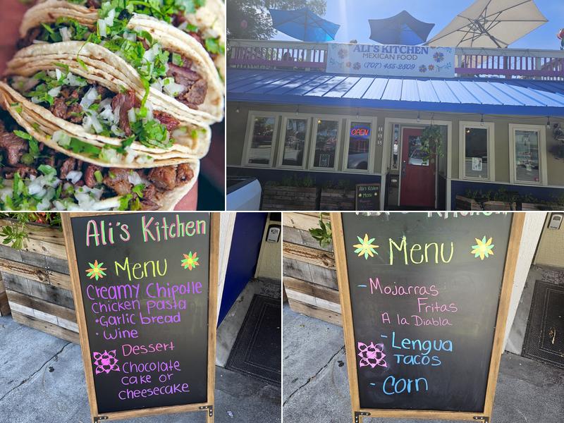 Ali’s kitchen Menu