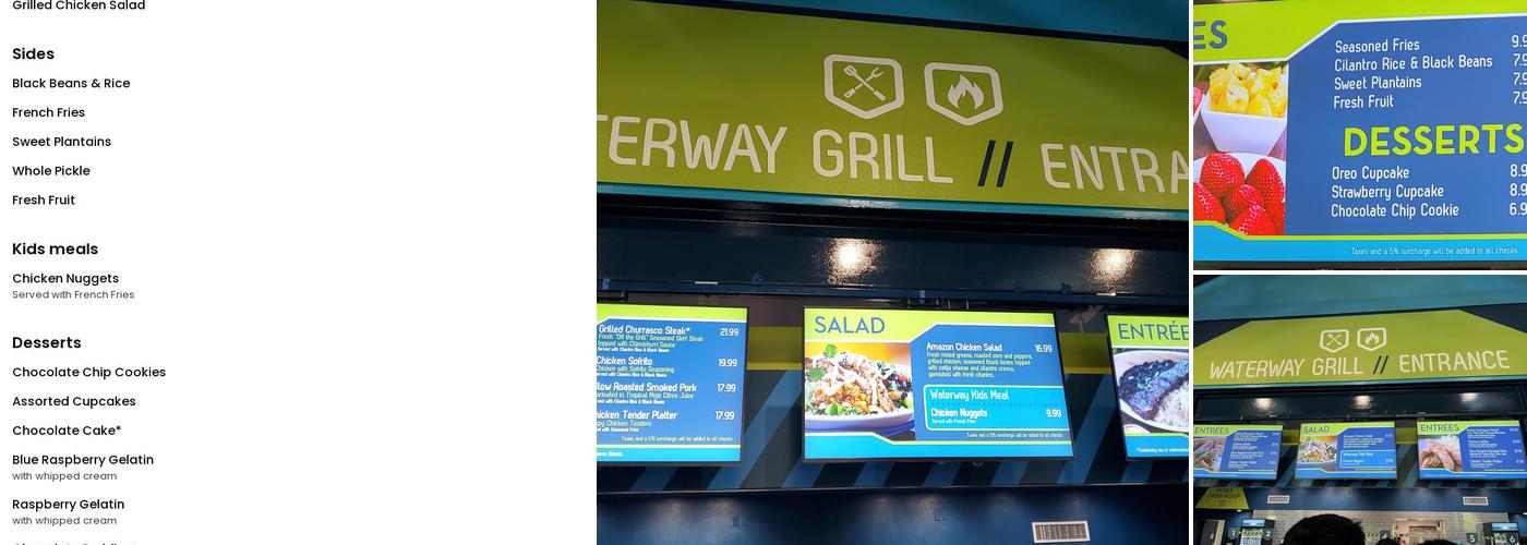 Waterway Grill Menu