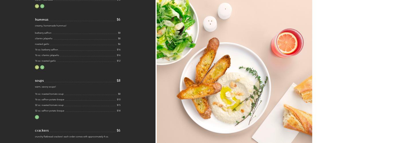 Moonfire Kitchen Menu