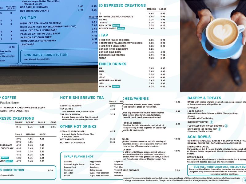 Gerry's Cafe Menu