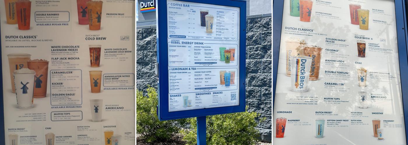 Dutch Bros Coffee Menu