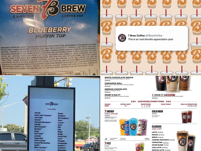 7 Brew Coffee Menu