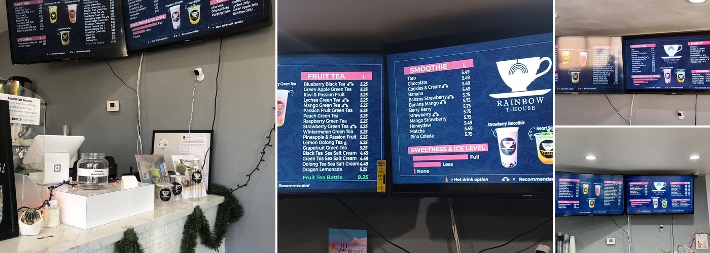 Rainbow T-House Menu