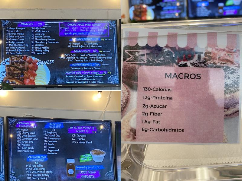 New Gen nutrition Menu