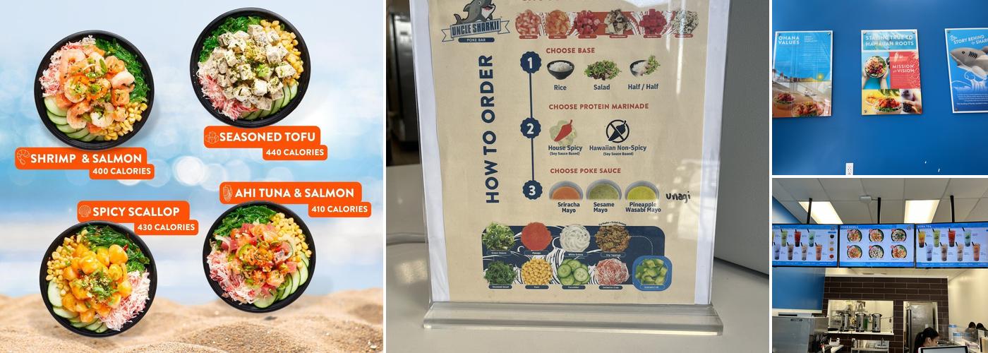 Uncle Sharkii Poke Bar Menu