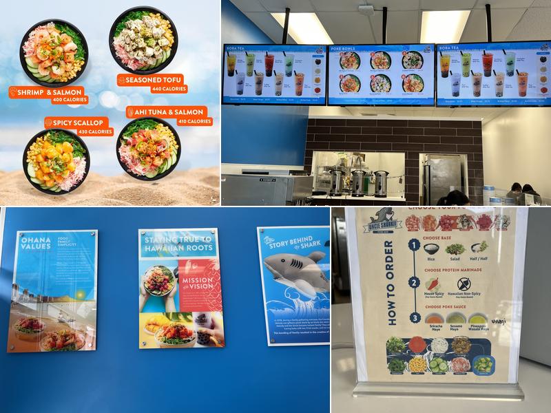 Uncle Sharkii Poke Bar Menu