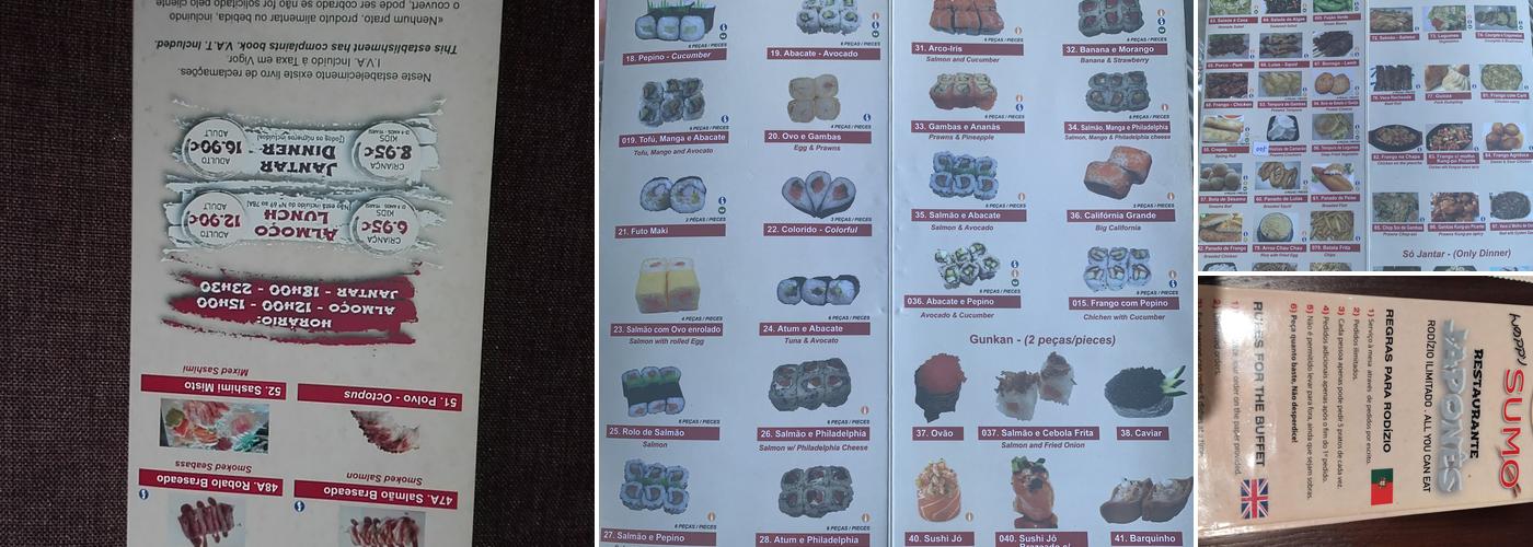 Restaurante Japonês Happy Sumo em Albufeira (Happy Sumo) Menu