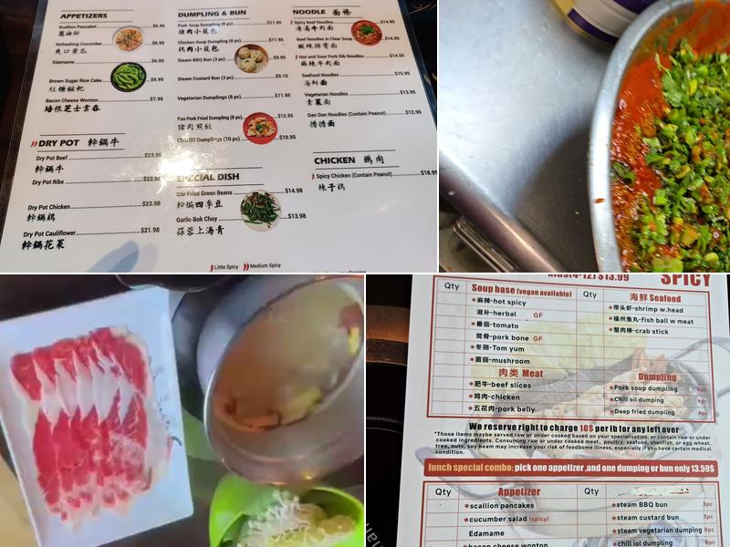 Yummy Hot Pot & Dumpling Menu
