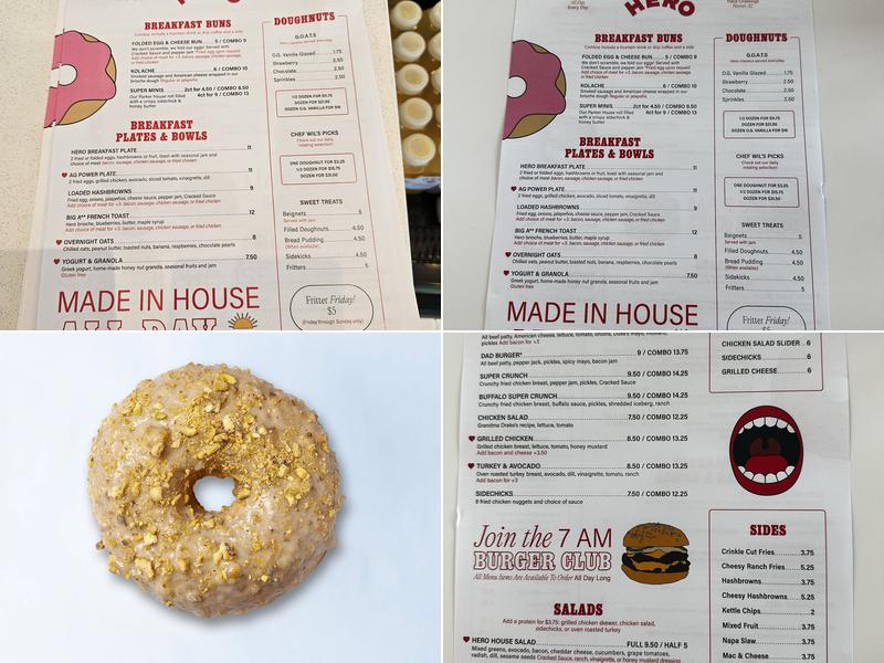 Hero Doughnuts Menu