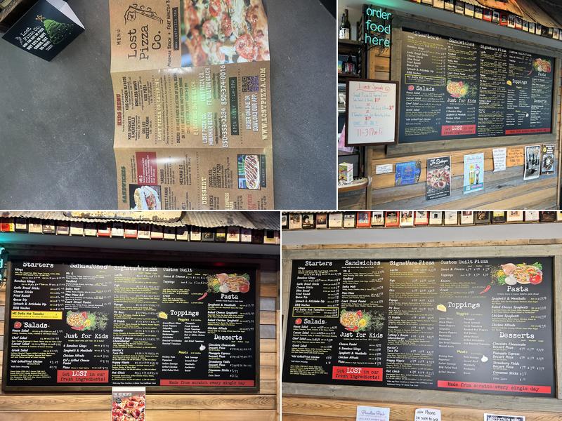 Lost Pizza Co. Fort Walton Beach Menu