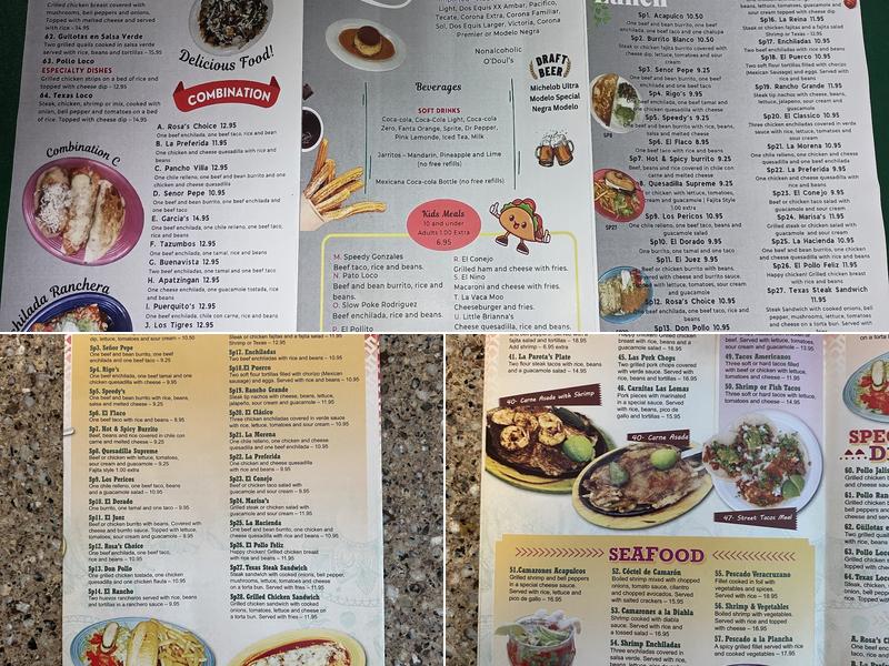 Mariachi Express Menu