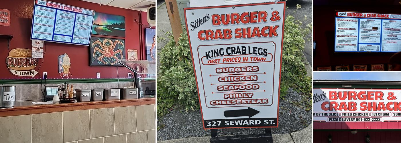 Sitka’s Burger & Crab Shack Menu