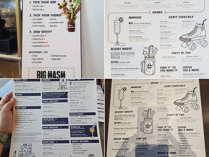 Hash Kitchen Menu