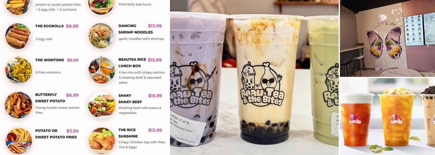 Beau Tea and The Bites Menu