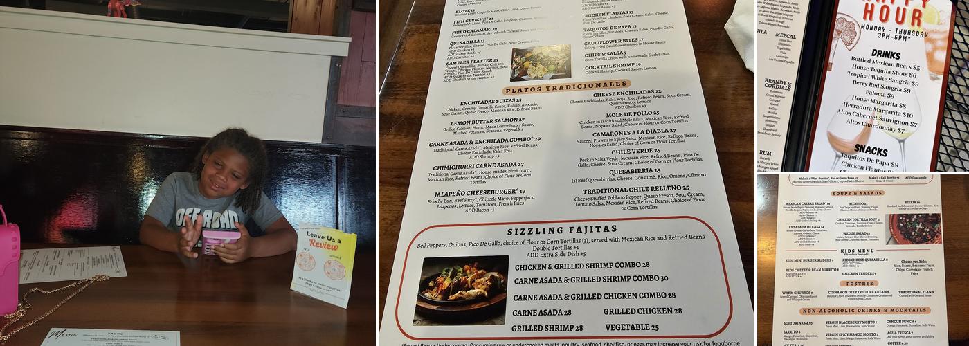 Cantarito Cocina Y Bar Menu