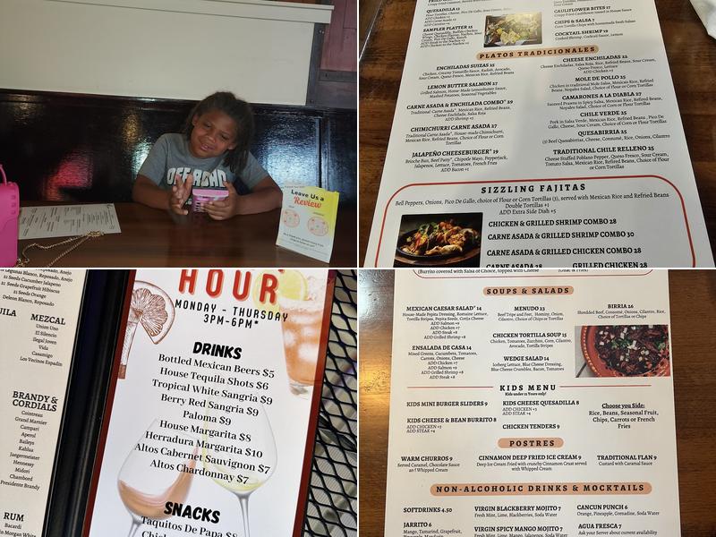 Cantarito Cocina Y Bar Menu