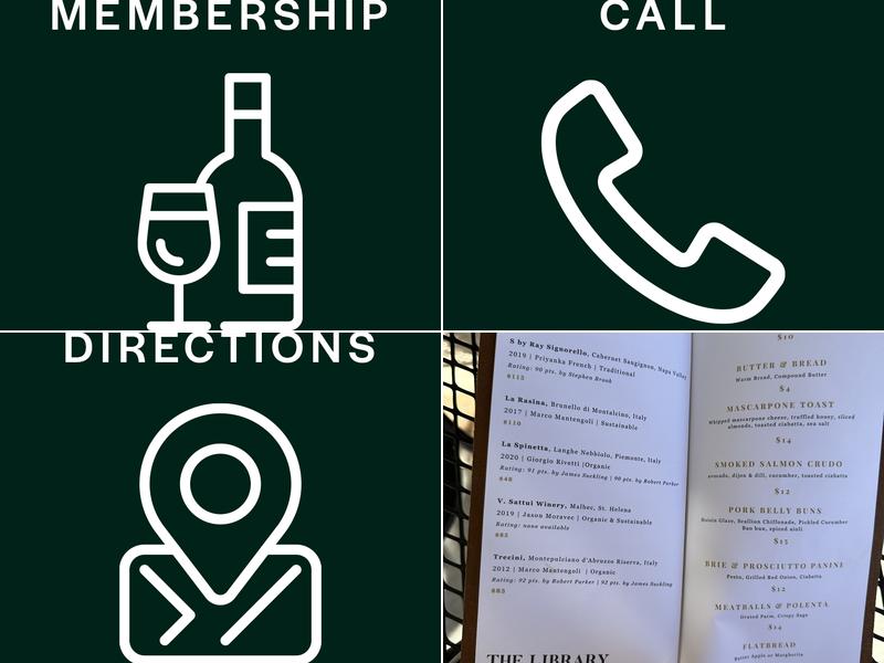 The Library Social Club | Wine Bar Menu