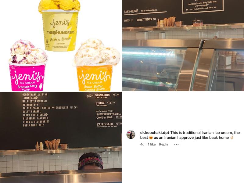 Jeni's Splendid Ice Creams Menu