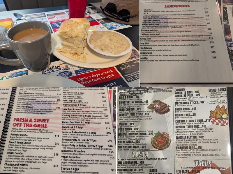 J's Hideaway tehachapi Menu