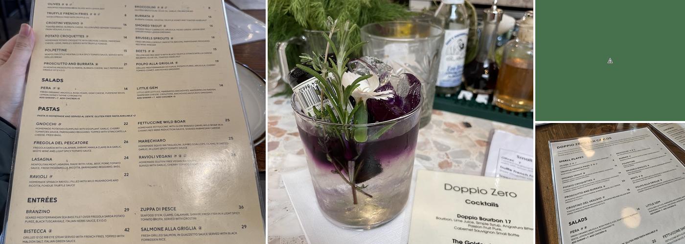 Doppio Zero San Carlos Menu