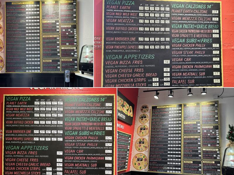 Bizza (San Mateo) Menu