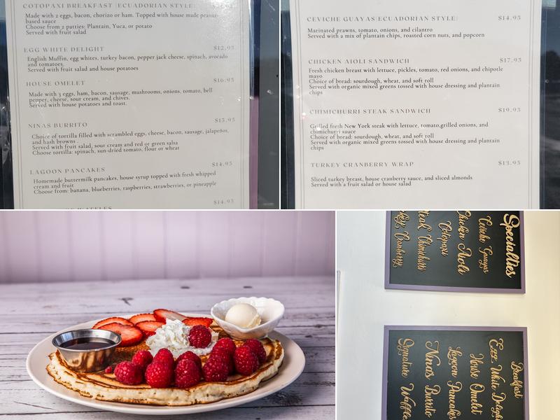 Nina’s Cafe Menu