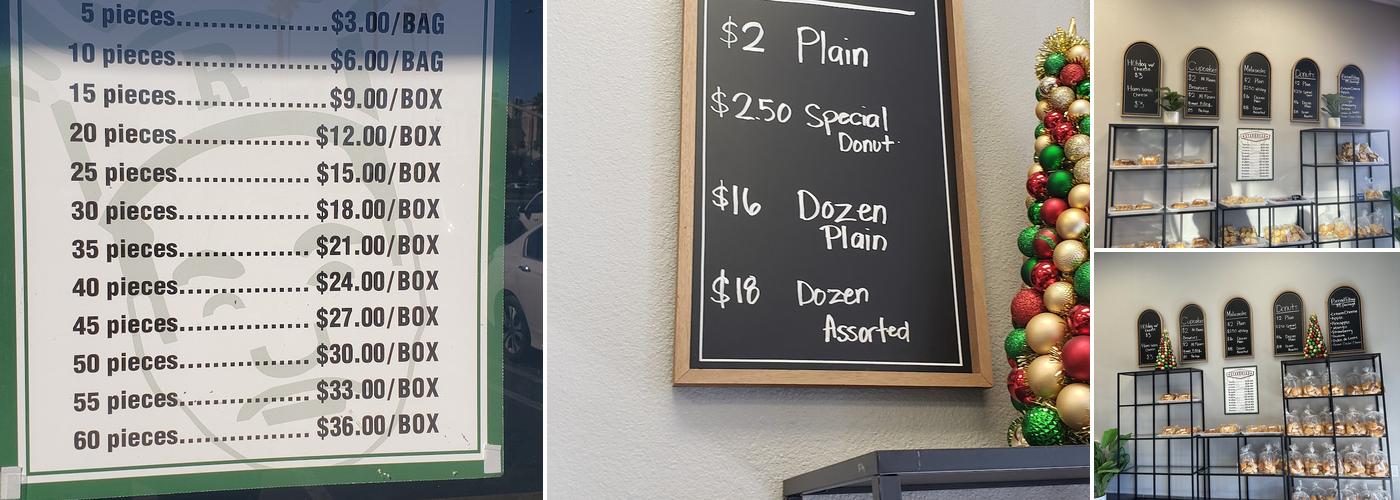 Starbread Bakery Menu