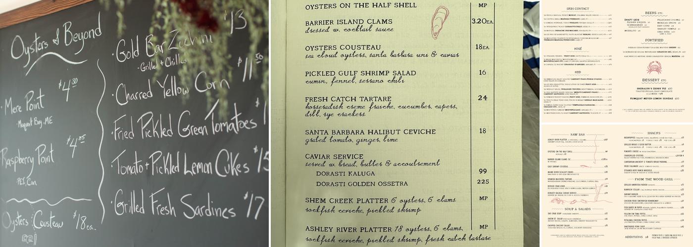 Queen St. Raw Bar & Grill Menu