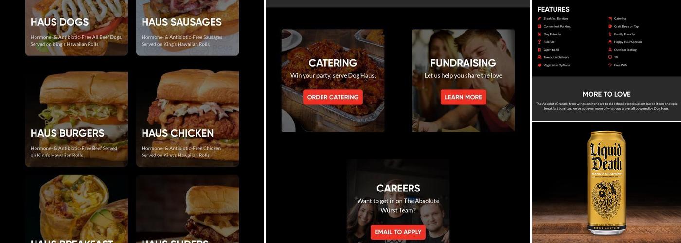 Dog Haus Menu